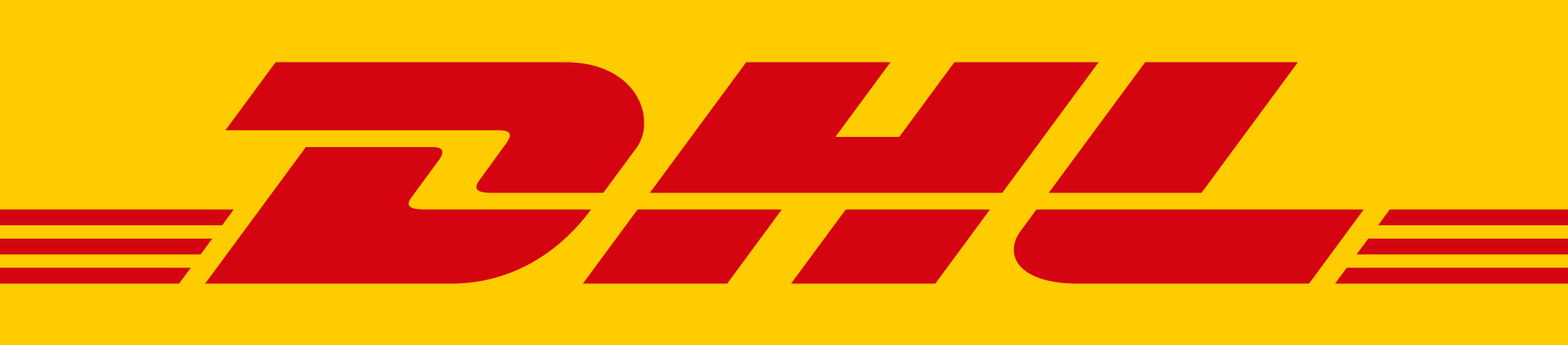 DHL logo, yellow bg (Powered-by-Nulogy promo)