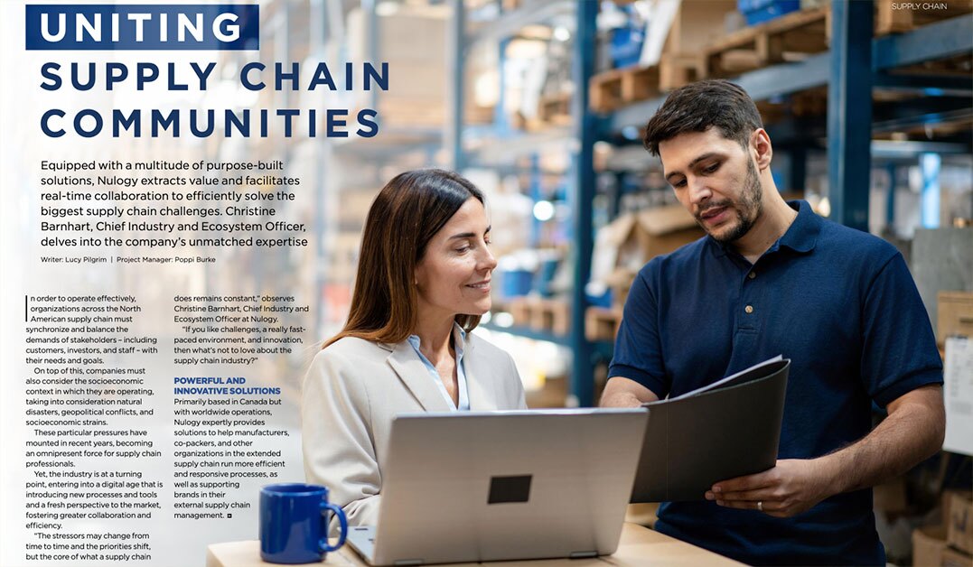 Nulogy Featured in North America Outlook: Powering the Future of Supply Chain Collaboration