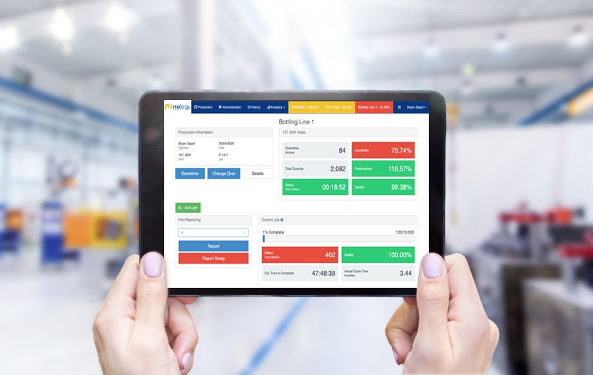Mingo Smart Factory, visibility on factory floor, tablet, app
