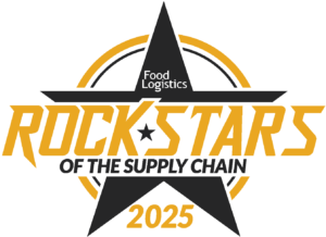 Food Logistics Rock Stars of the Supply Chain 2025 award logo