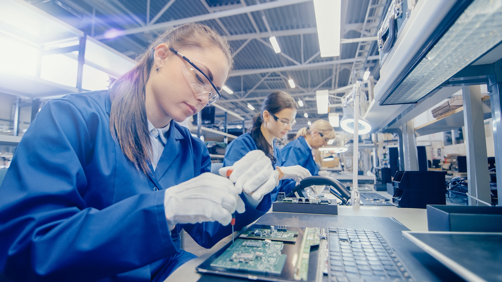 Consumer electronics assembly line